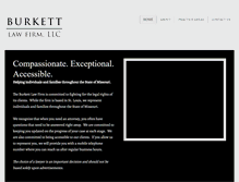 Tablet Screenshot of burkettfirm.com
